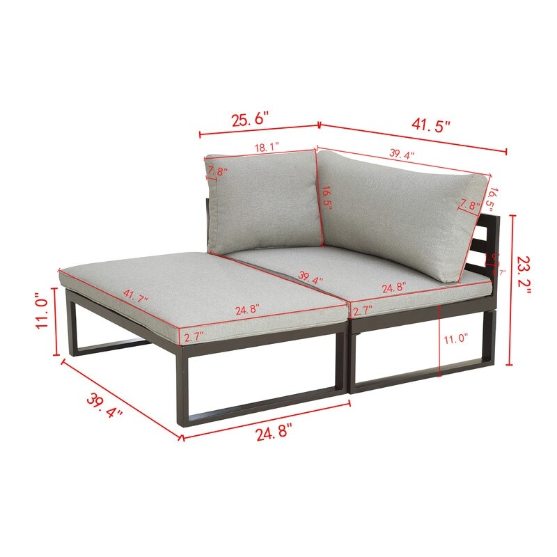 Patio Festival 5-Piece Outdoor Conversation Set