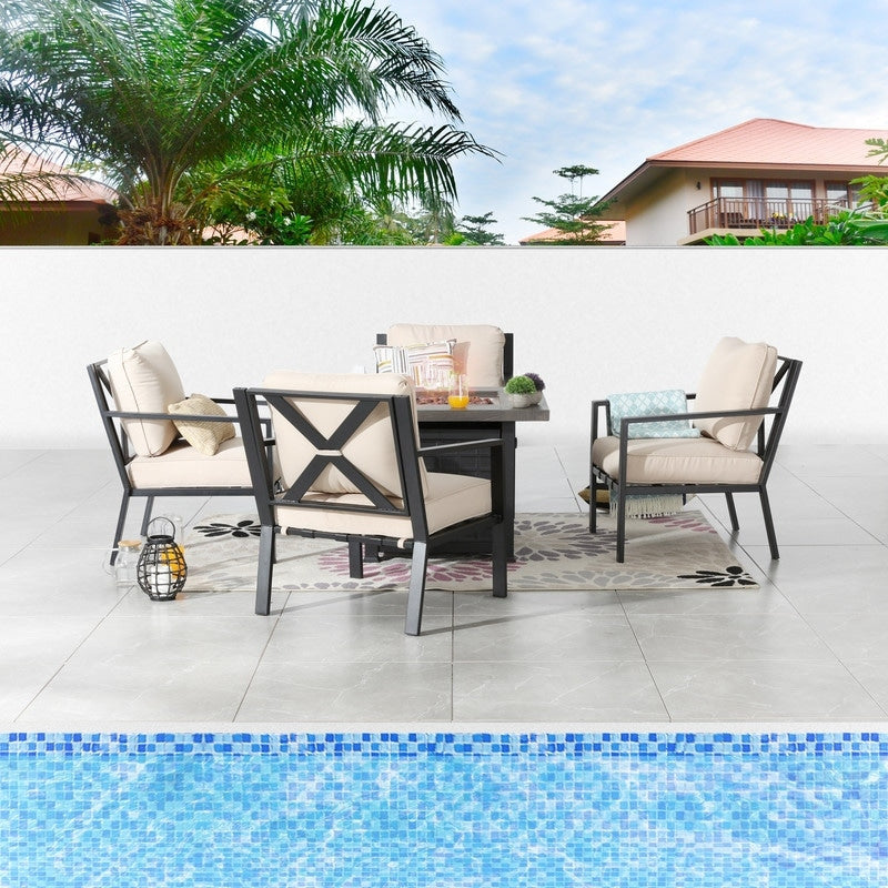 Patio Festival 5-Piece Outdoor Fire Pit Conversation Set