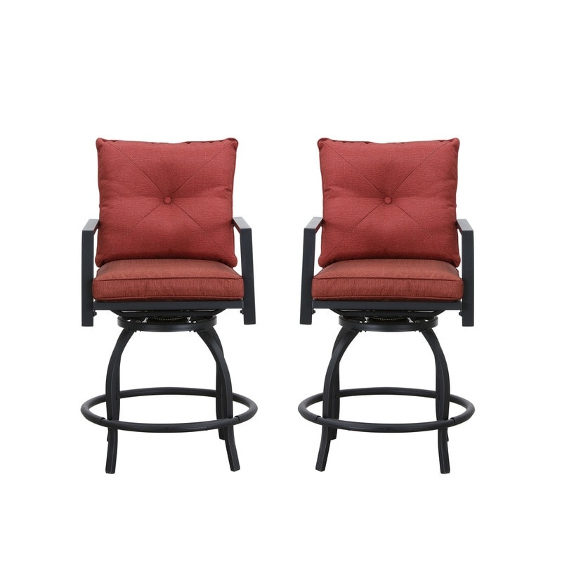 Patio Festival 5-Piece Outdoor High Swivel Chair Dining Set