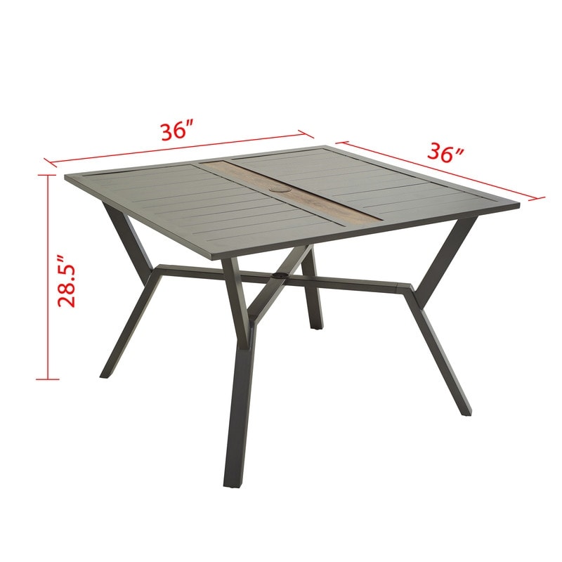 Patio Festival 5-Piece Outdoor Square Dining Set