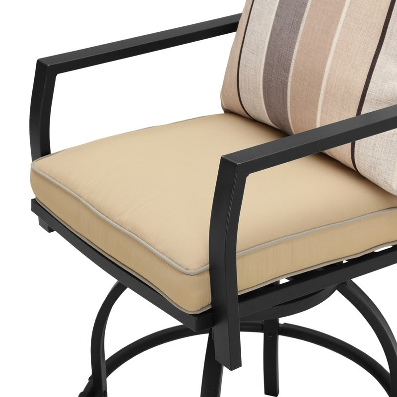 Patio Festival 5-Piece Outdoor High Swivel Chair Dining Set