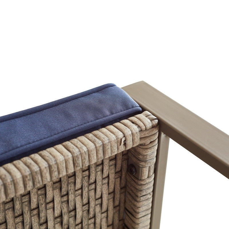 Patio Festival 5-Piece Wicker Outdoor Conversation Set