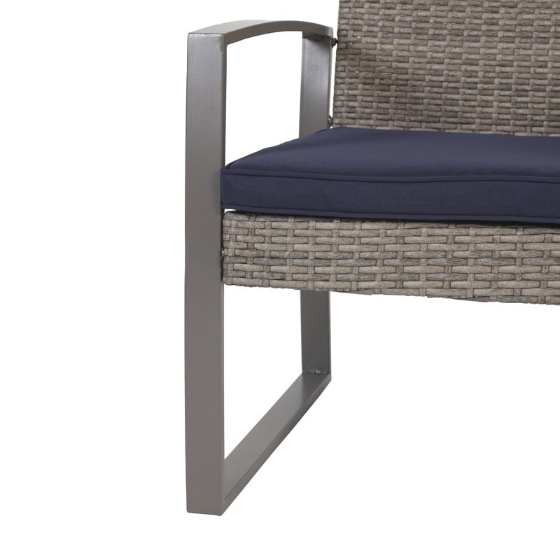 Patio Festival 5-Piece Wicker Outdoor Conversation Set