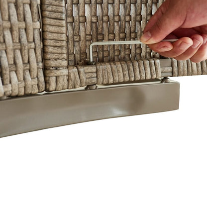 Patio Festival 5-Piece Wicker Outdoor Conversation Set