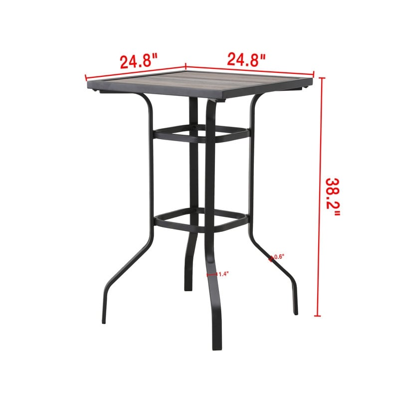 Patio Festival 4-Person Outdoor Bar Height Bistro Dining Set