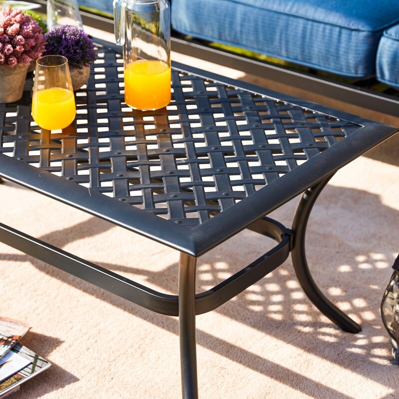 Patio Festival 6-Piece Outdoor Metal Sofa Seating Set