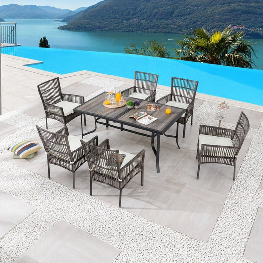 Patio Festival 7-Piece Outdoor 6-Person Dining Set