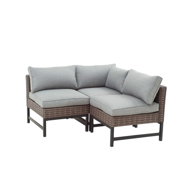 Patio Festival Right-Angle 3-Piece Outdoor Conversation Set