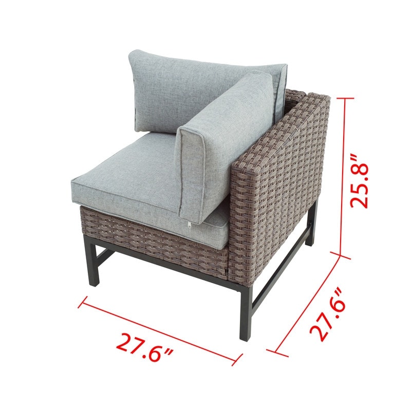 Patio Festival Right-Angle 3-Piece Outdoor Conversation Set