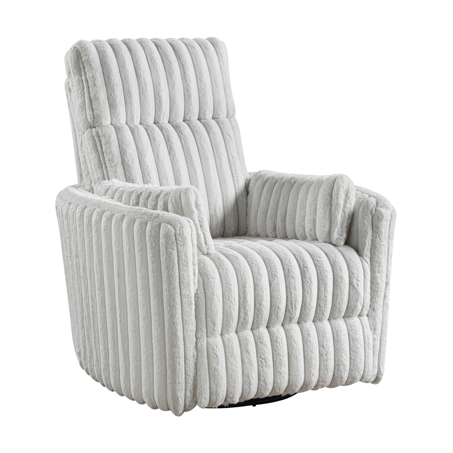 Pendu Corduroy Swivel Glider Manual Reclining Chair