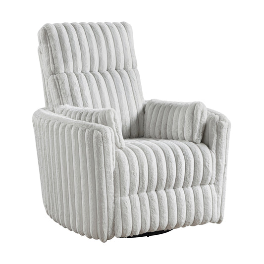 Pendu Corduroy Swivel Glider Manual Reclining Chair
