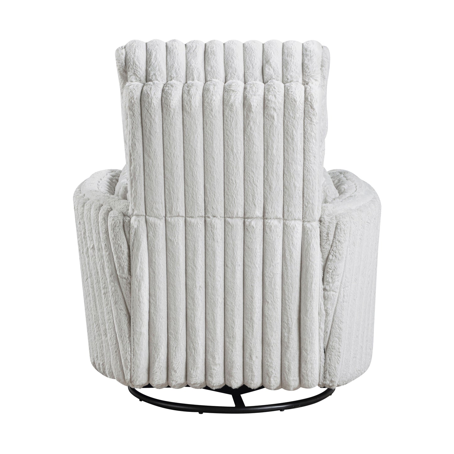 Pendu Corduroy Swivel Glider Manual Reclining Chair