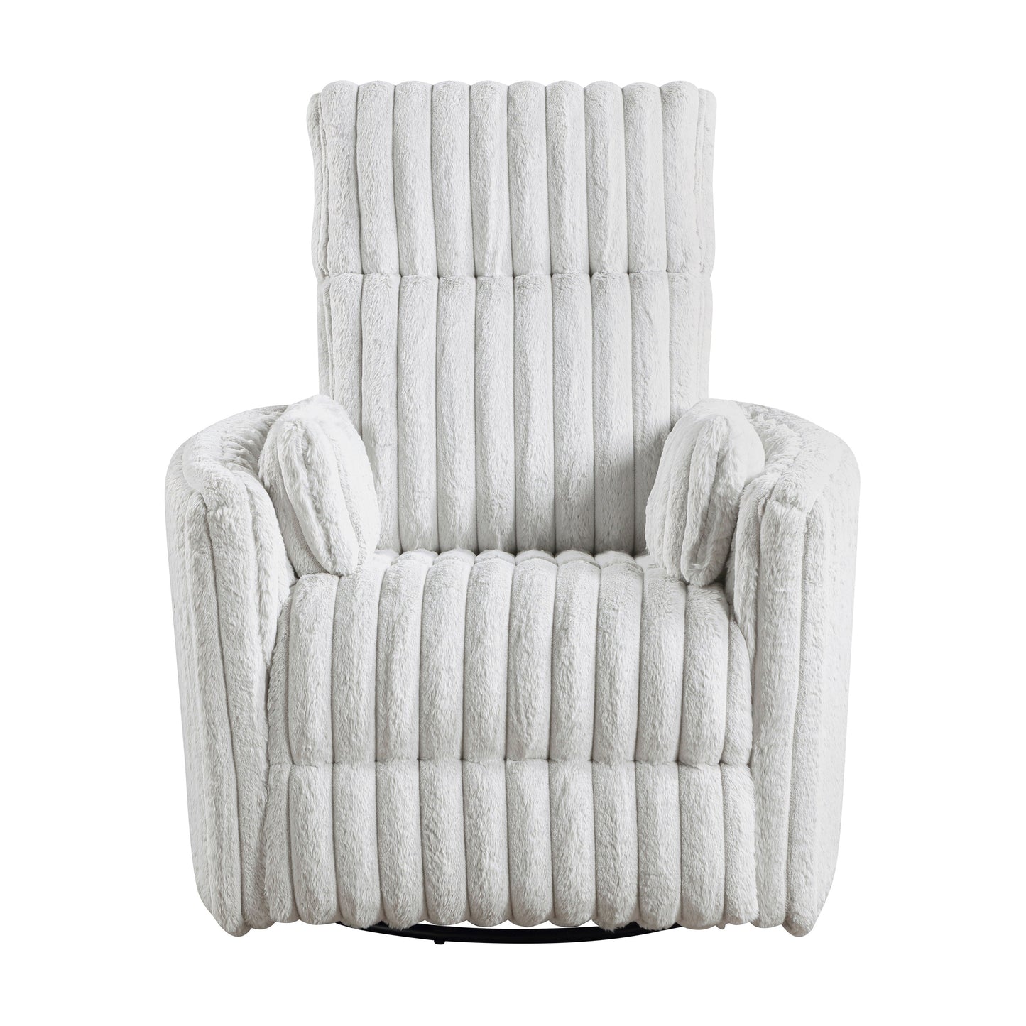 Pendu Corduroy Swivel Glider Manual Reclining Chair