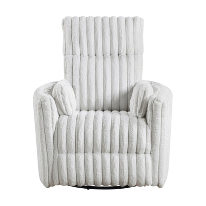 Pendu Corduroy Swivel Glider Manual Reclining Chair