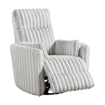 Pendu Corduroy Swivel Glider Manual Reclining Chair