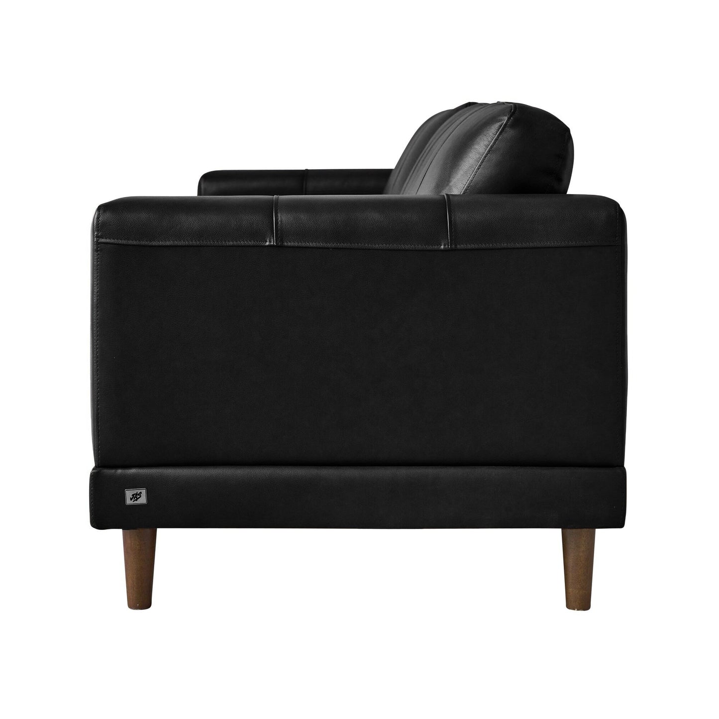 Picket House Furnishings Hanson Leather Sofa in Black