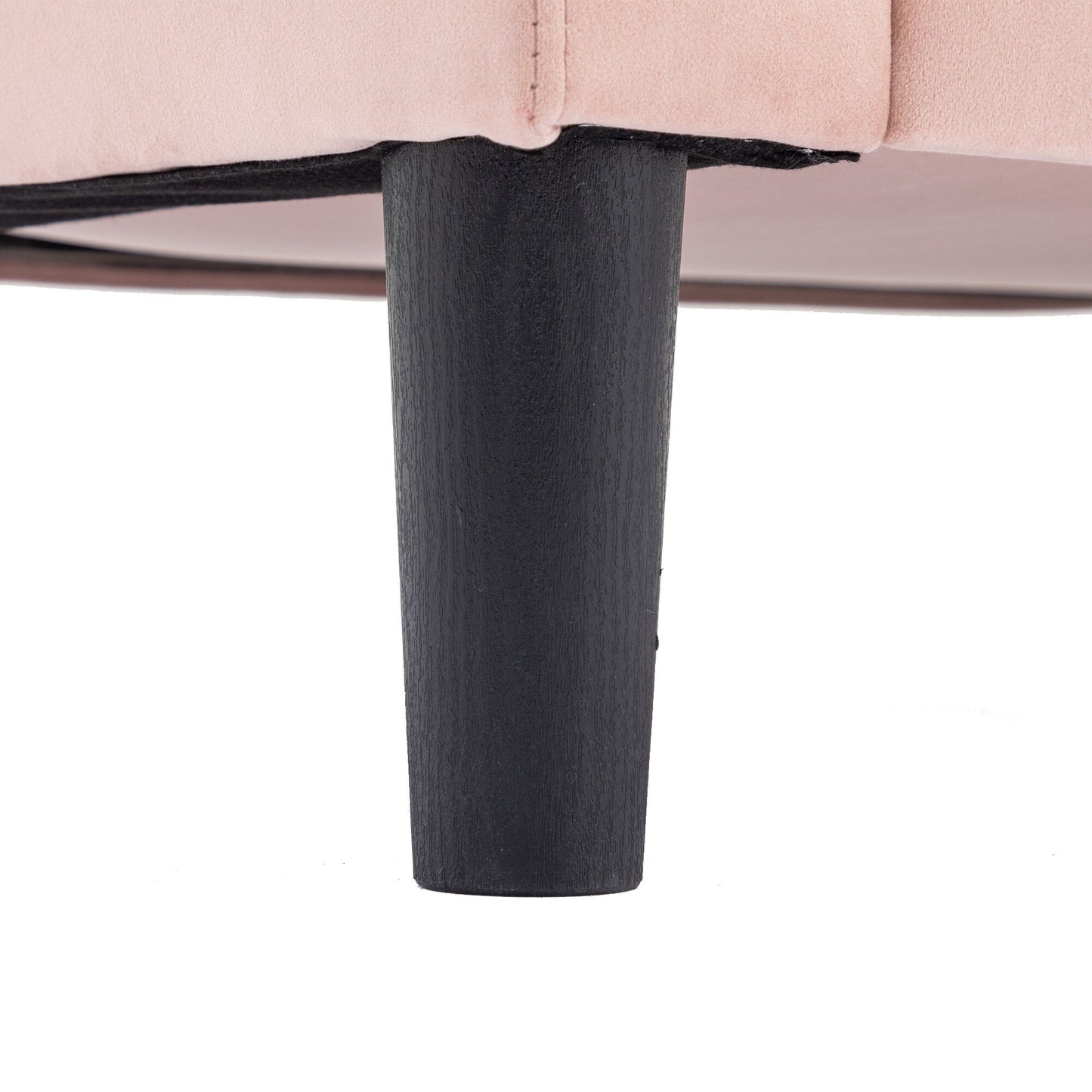 Pink 72.4'' Polyester Sectional Sofa with Pull-Out Bed