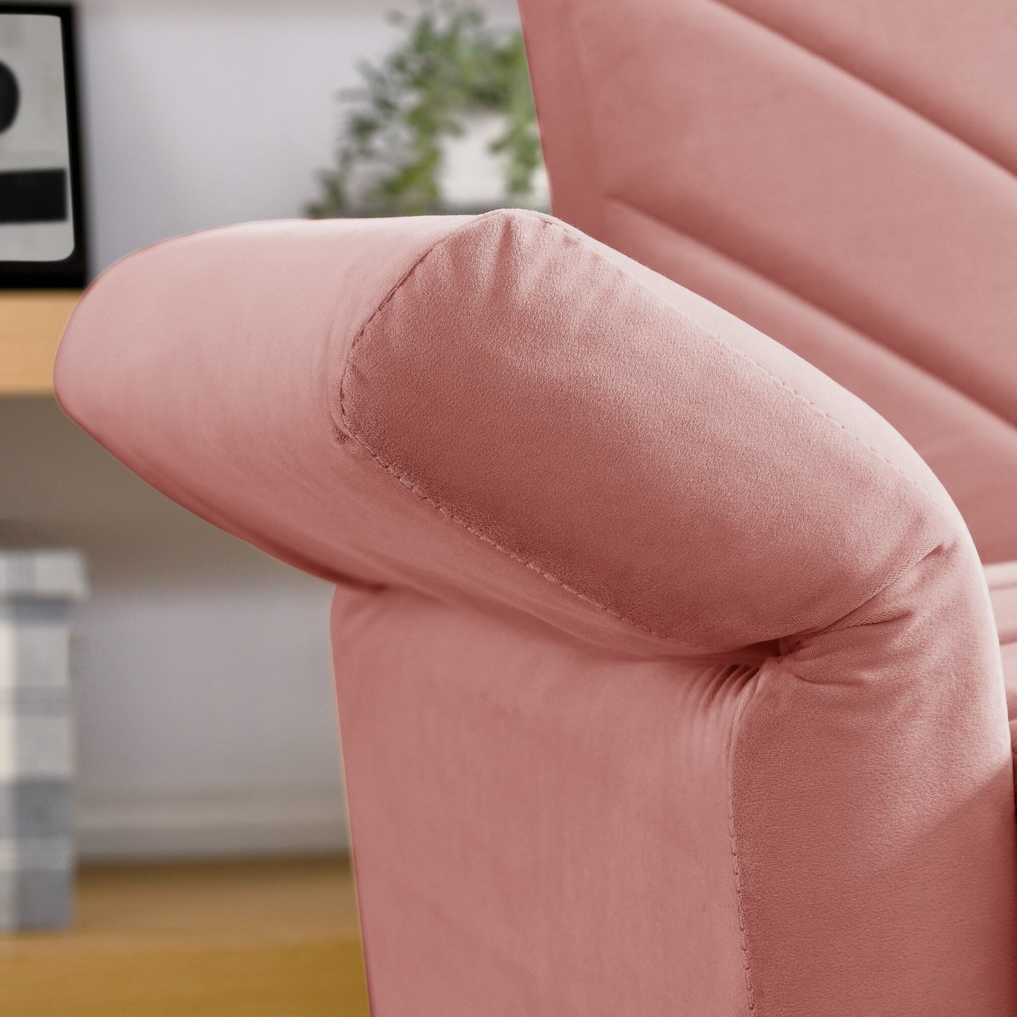 Pink 87 Velvet Tufted Convertible Futon Sofa Bed with Adjustable Armrests for Living Room