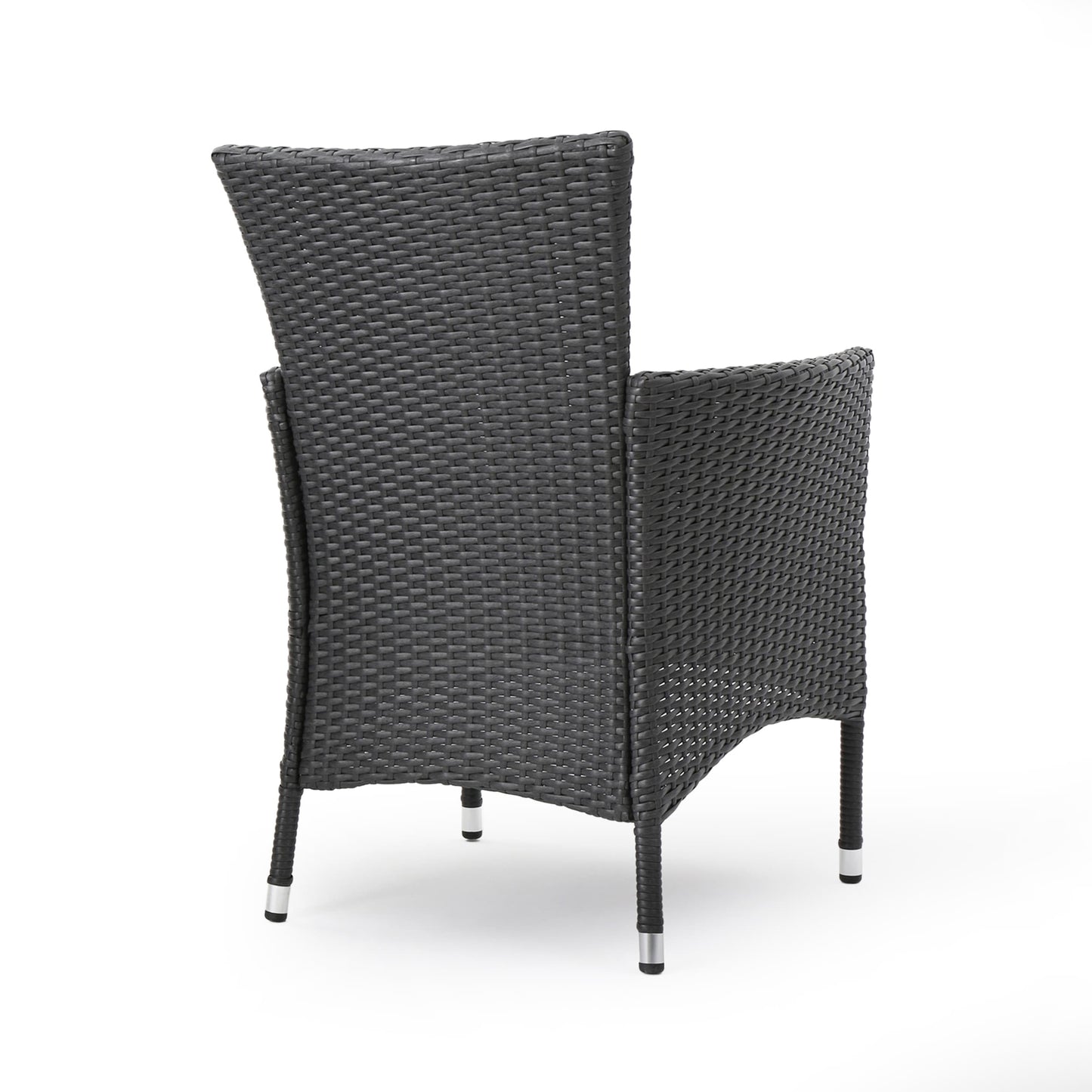 Pointe Outdoor 7 Piece Aluminum Dining Set with Wicker Chairs by Christopher Knight Home