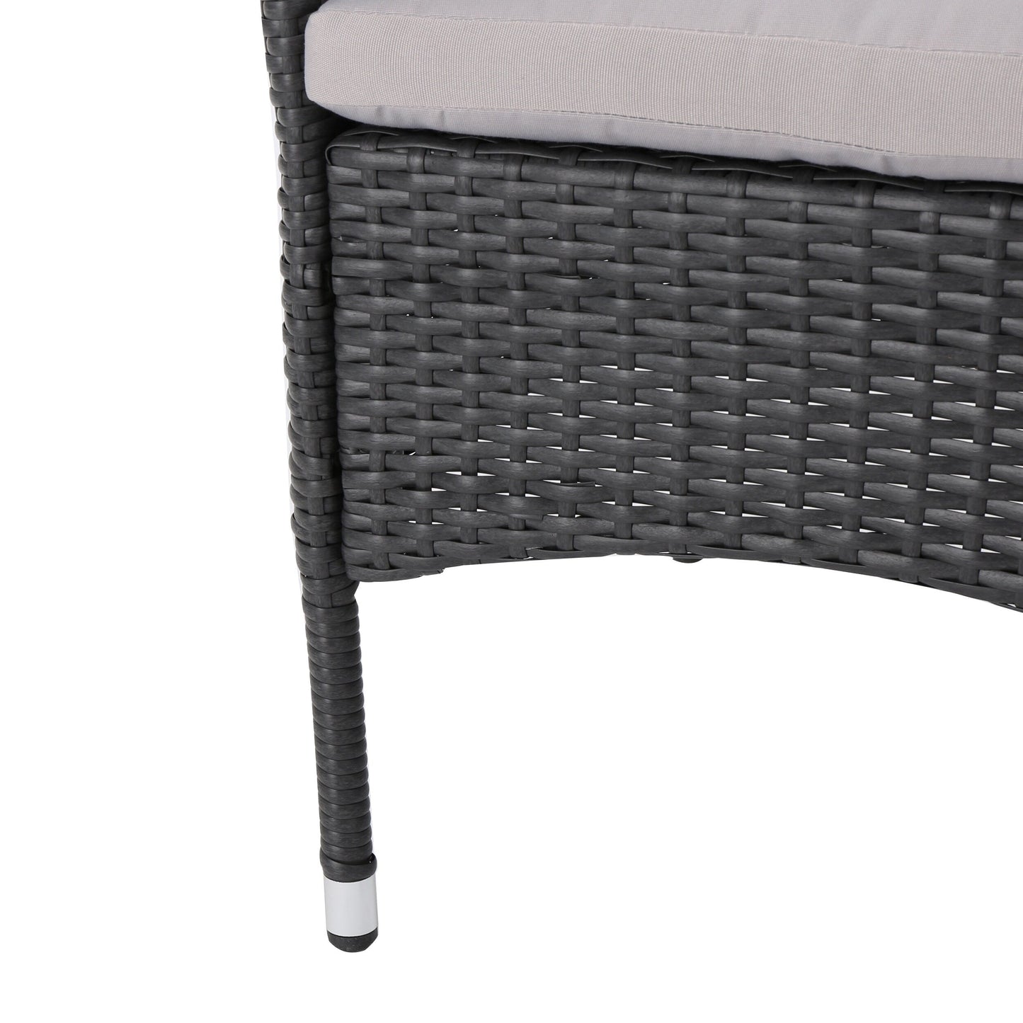 Pointe Outdoor 7 Piece Aluminum Dining Set with Wicker Chairs by Christopher Knight Home