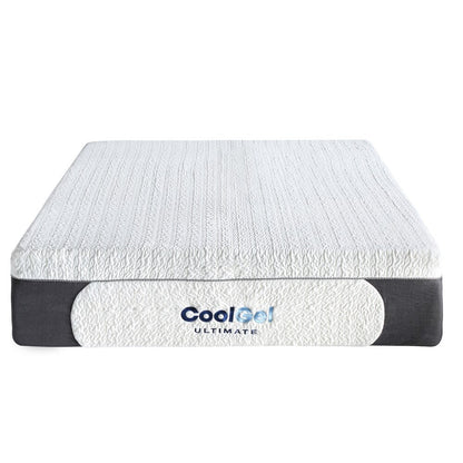 Classic Brands 14-inch Cool Gel Memory Foam Mattress with Pillow - White