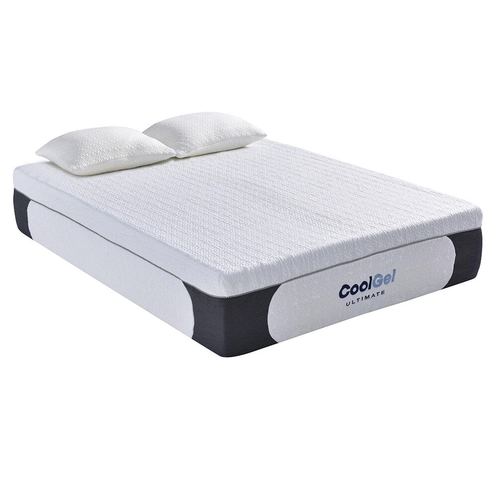 Classic Brands 14-inch Cool Gel Memory Foam Mattress with Pillow - White