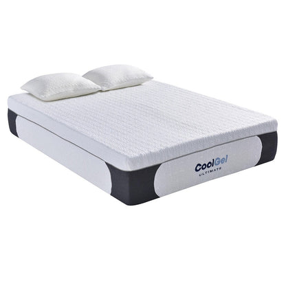 Classic Brands 14-inch Cool Gel Memory Foam Mattress with Pillow - White