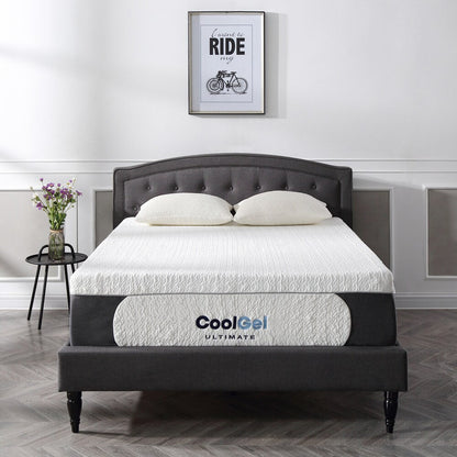 Classic Brands 14-inch Cool Gel Memory Foam Mattress with Pillow - White