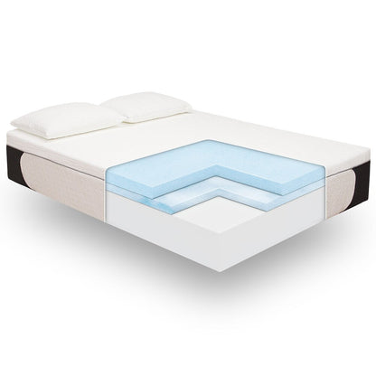 Classic Brands 14-inch Cool Gel Memory Foam Mattress with Pillow - White