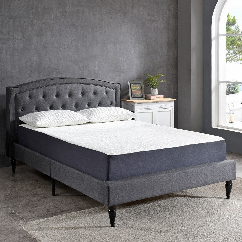 Classic Brands Dahlia 10.5-Inch Gel Memory Foam Mattress and Adjustable Bed Set