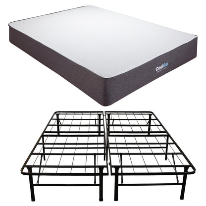 Classic Brands Dahlia 10.5-inch Cool Gel Memory Foam Mattress Set