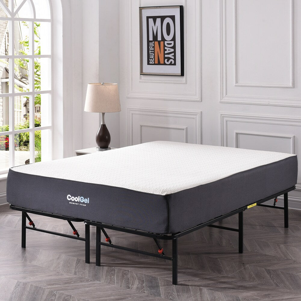 Classic Brands Dahlia 10.5-inch Cool Gel Memory Foam Mattress Set