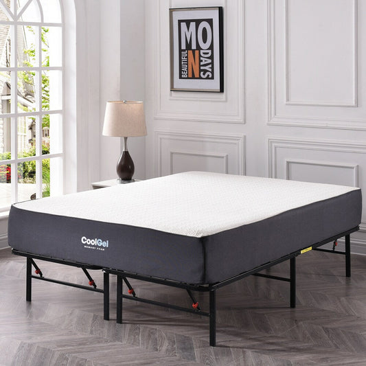 Classic Brands Dahlia 10.5-inch Cool Gel Memory Foam Mattress Set