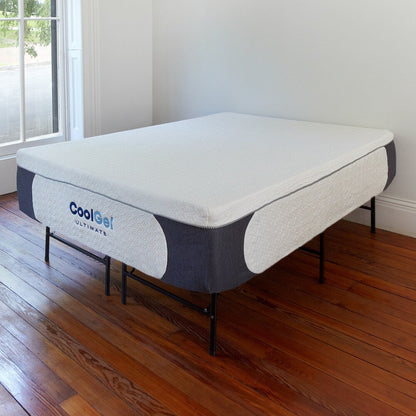 Classic Brands Milan Cool Gel Memory Foam 14-inch Twin-size Mattress, Pillow, and Frame Set