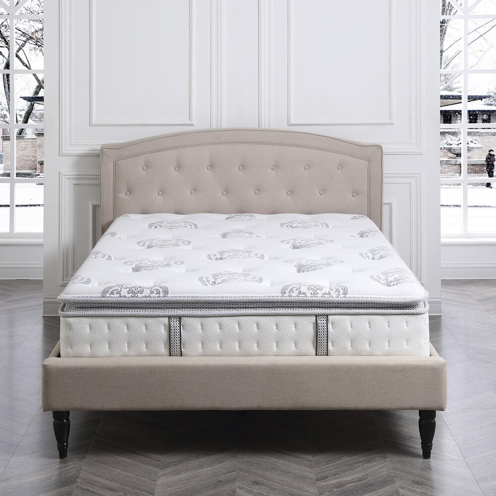 Classic Brands Newberry 12-inch Hybrid Pillowtop Mattress - White