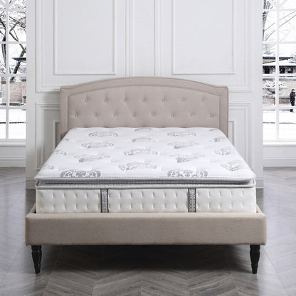 Classic Brands Newberry 12-inch Hybrid Pillowtop Mattress - White