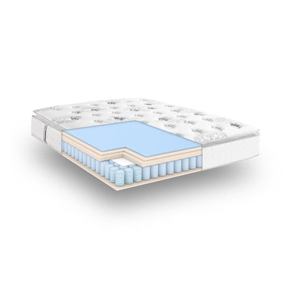 Classic Brands Newberry 12-inch Hybrid Pillowtop Mattress - White