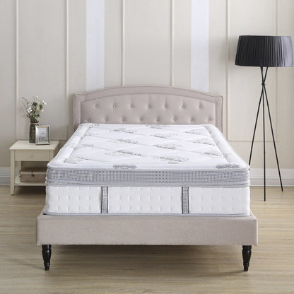 Classic Brands Summerville Hybrid 14-inch Eurotop Mattress - White