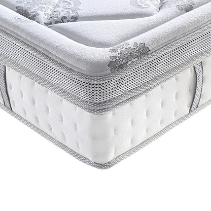 Classic Brands Summerville Hybrid 14-inch Eurotop Mattress - White