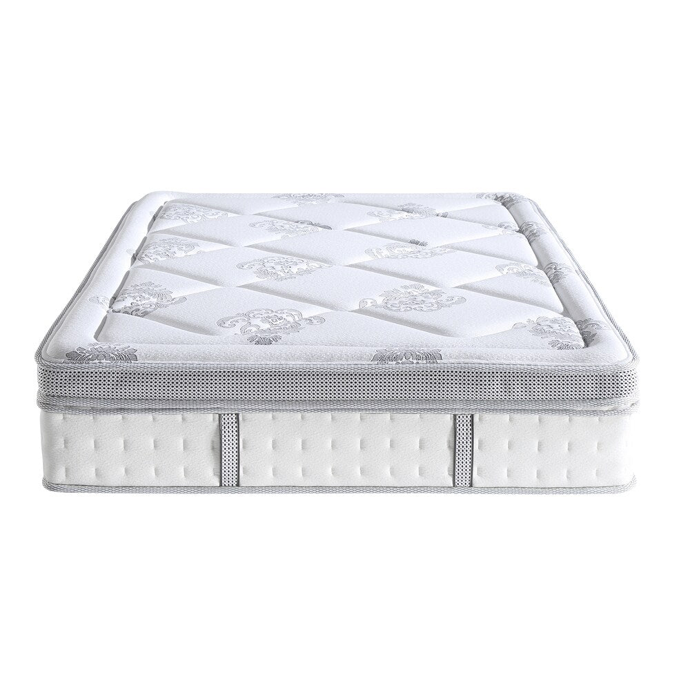 Classic Brands Summerville Hybrid 14-inch Eurotop Mattress - White