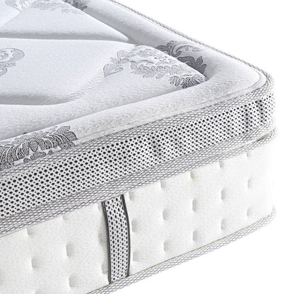 Classic Brands Summerville Hybrid 14-inch Eurotop Mattress - White