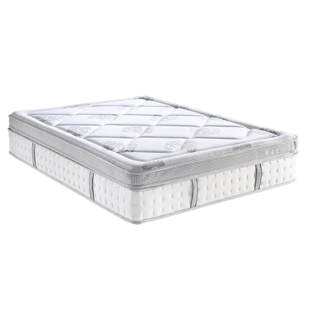 Classic Brands Summerville Hybrid 14-inch Eurotop Mattress - White