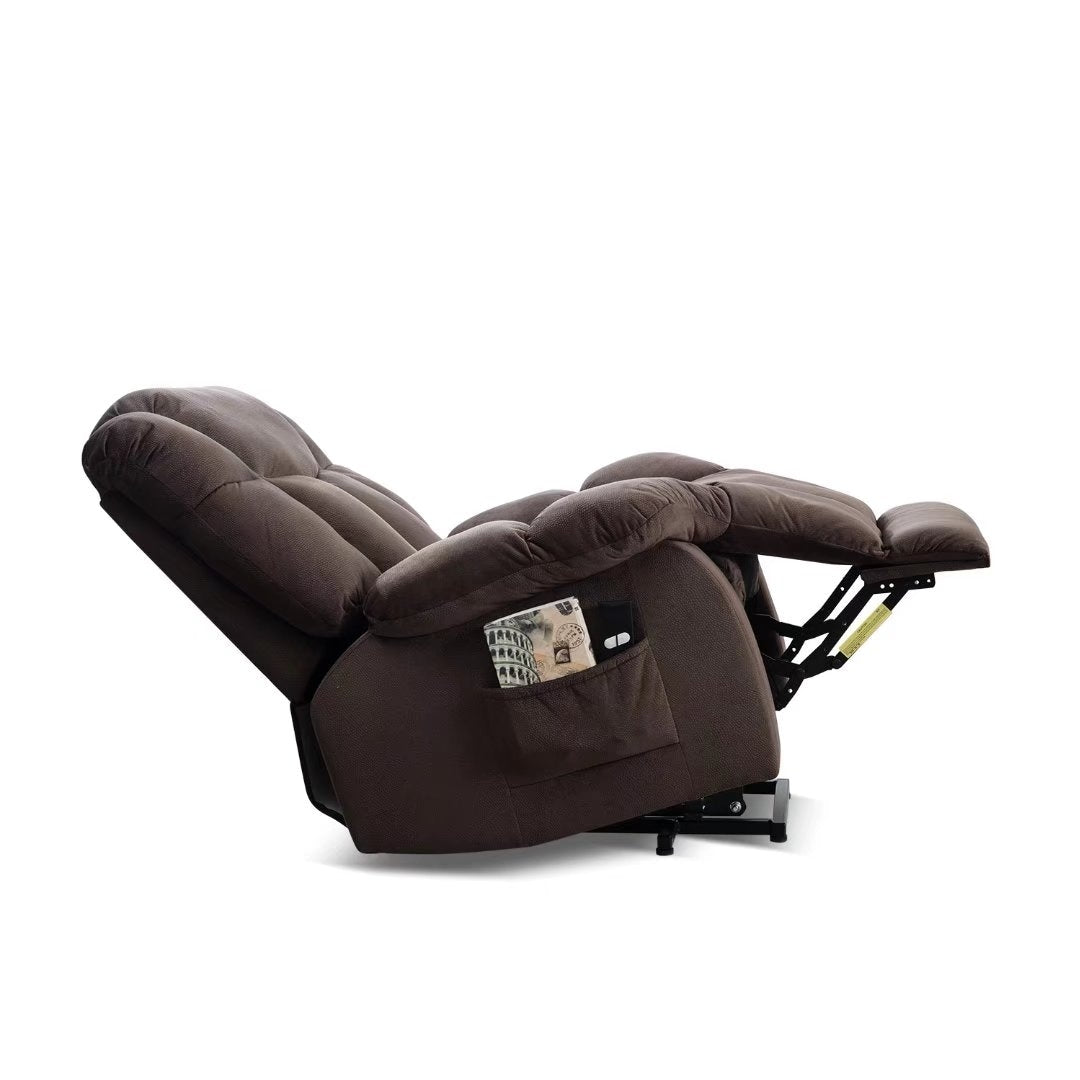Heavy Duty Power Lift Recliner Chair for Elderly with Overstuffed Design