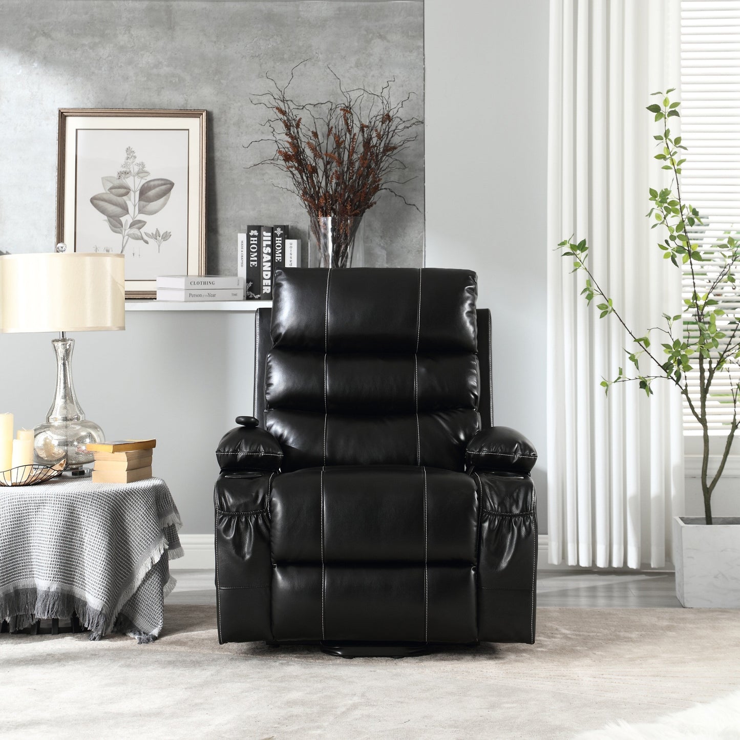Power Lift Recliner Chair with 4?Way Massage, Heating & Timer