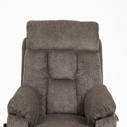 Power Lift Recliner Chair with Massage and Heat for Elder,Bigmen Electric Recliner Dual Motor Cup Holders,Side Pocket