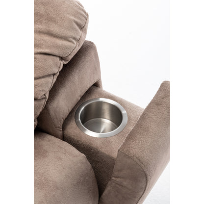 Power Lift Recliner Chair with Massage and Heat, German Motor, Stainless Steel Cup Holder, and Quick Assembly