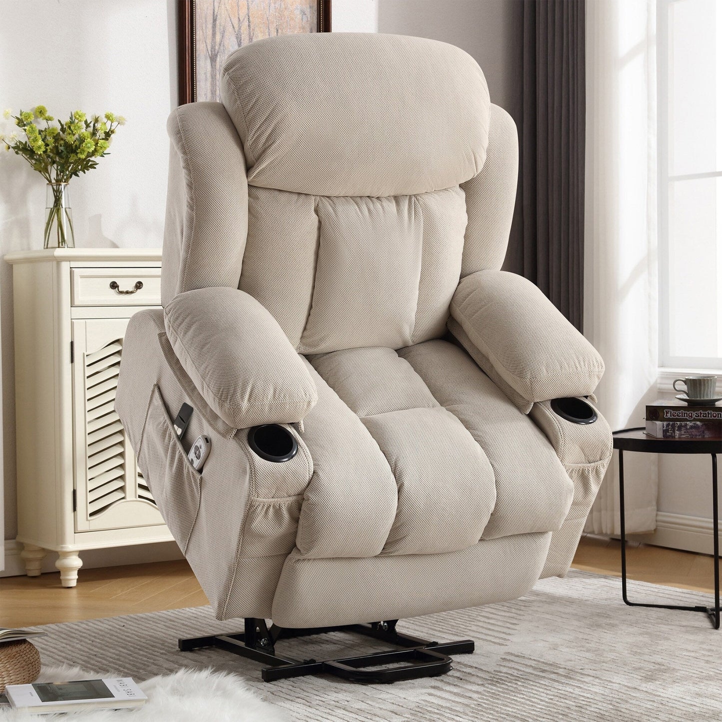 Power Lift Recliner Chair with Massage, Heat & USB—Electric Lift Sofa