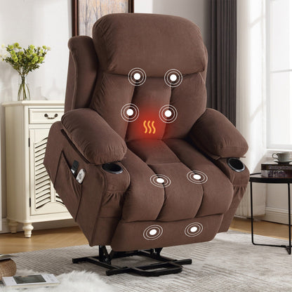 Power Lift Recliner Chair with Massage, Heat & USB—Electric Lift Sofa