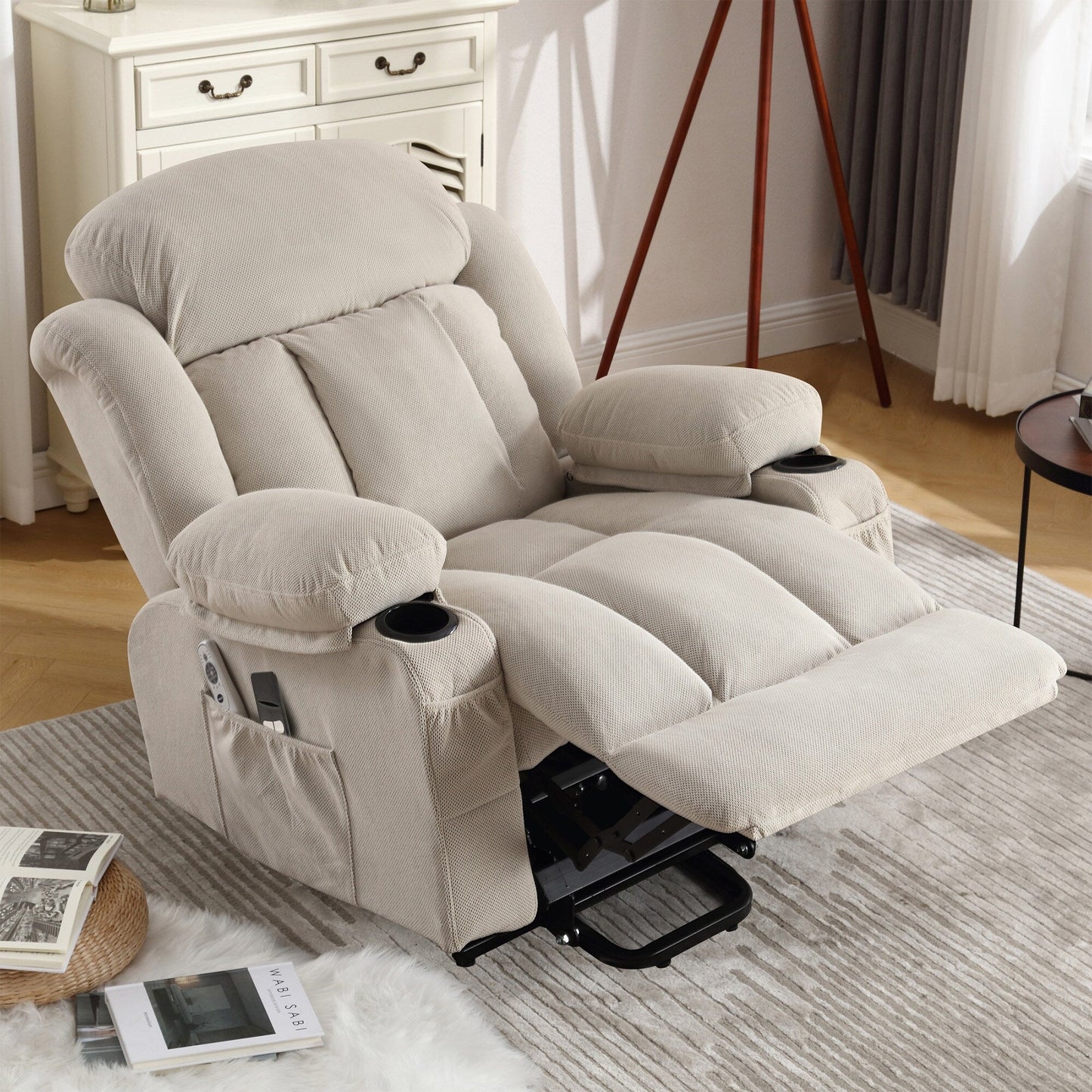 Power Lift Recliner Chair with Massage, Heat & USB—Electric Lift Sofa