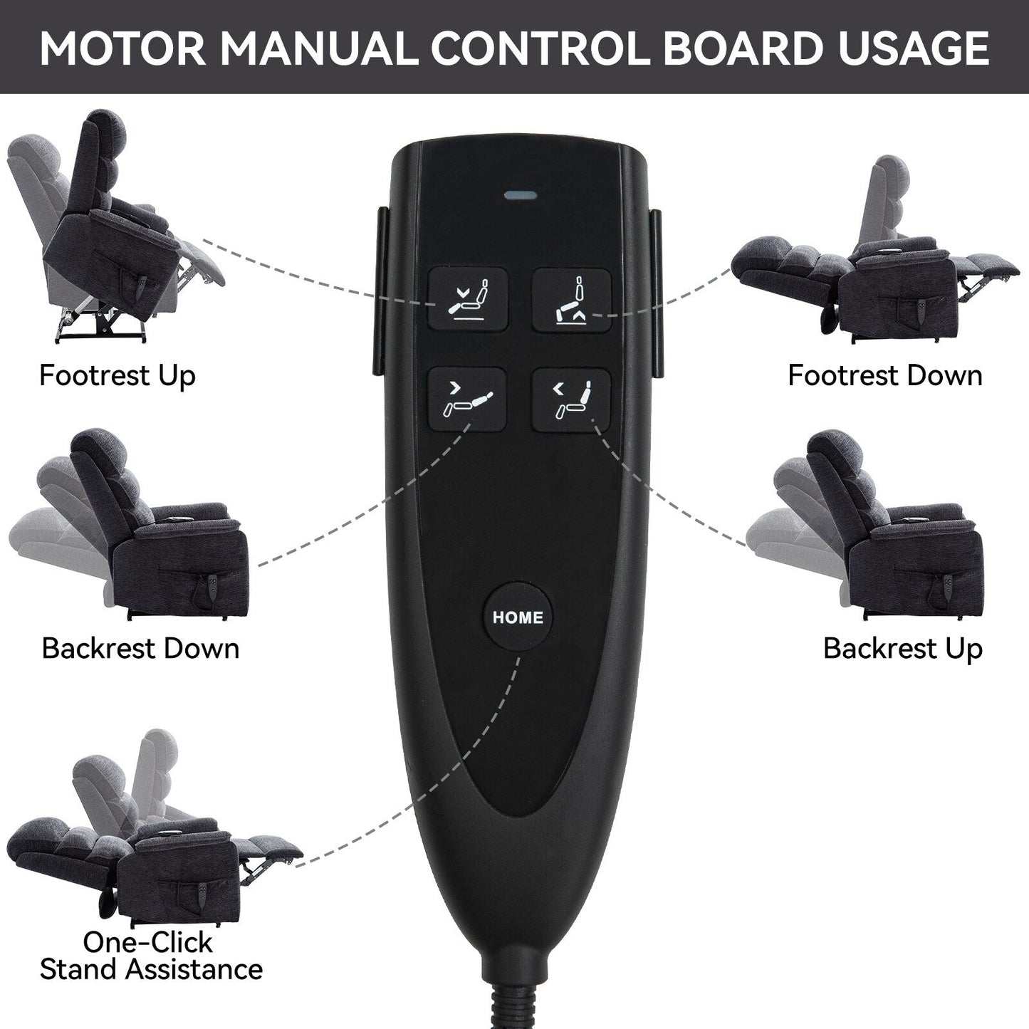 Power Lift Recliner Chair with Power-Remote